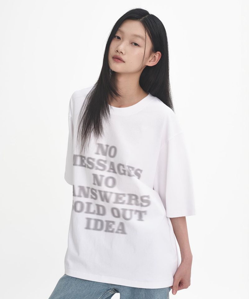ORIGHH（オライ）の「Slogan Blur Print Short Sleeve T-Shirt（Tops）」
