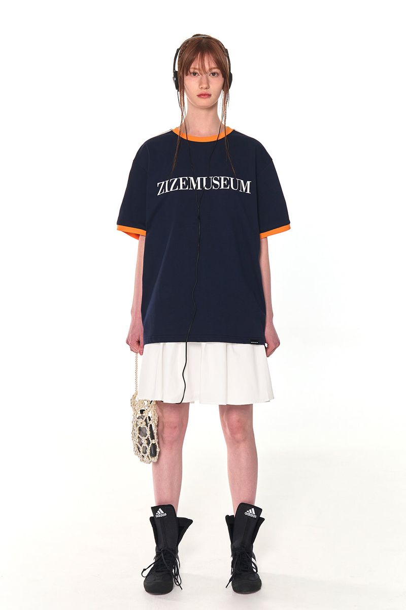 COLORS LINE LINGER LINE T-SHIRTS (NAVY)