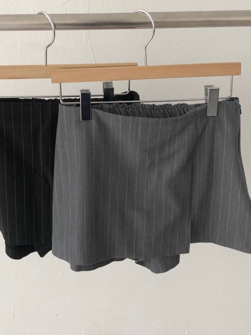 Stripe Skirt Pants