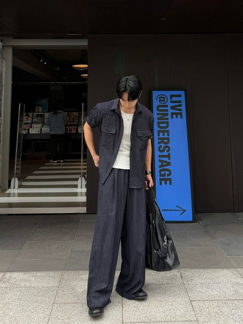 Mir banding denim pants