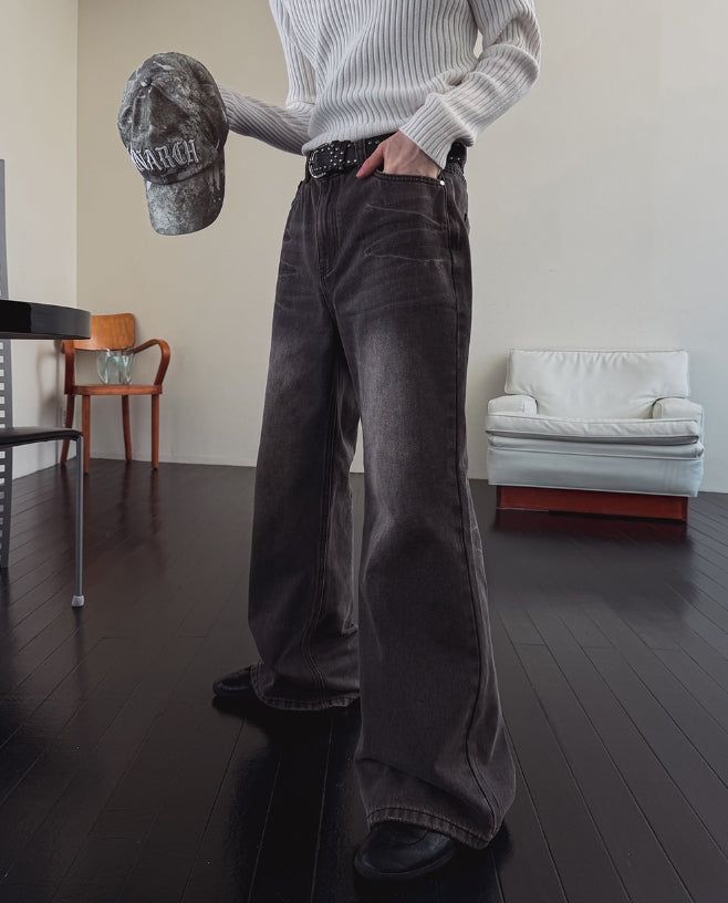 Cardis Laser Flare Denim Pants