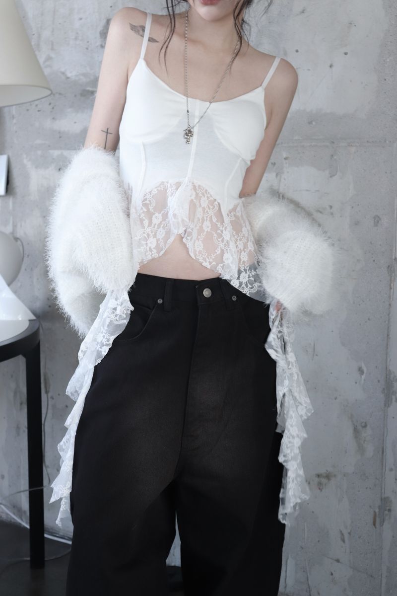 freesia lace sleeveless (2color)