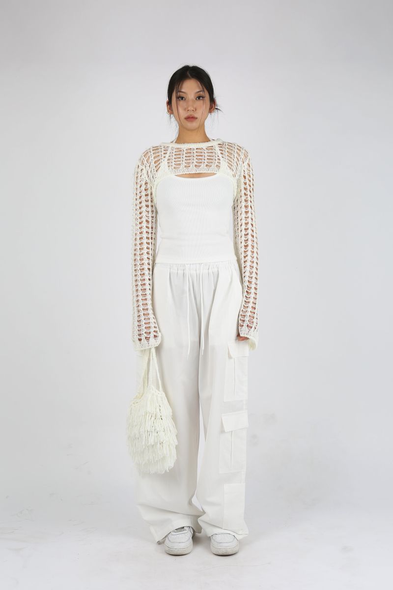 NET SUMMER KNIT BOLERO