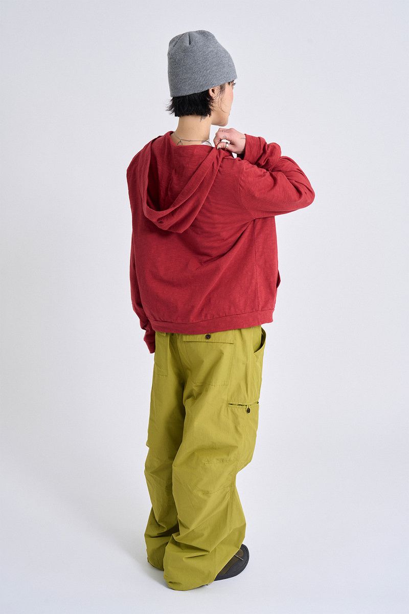 Slavic cotton hood zip-up