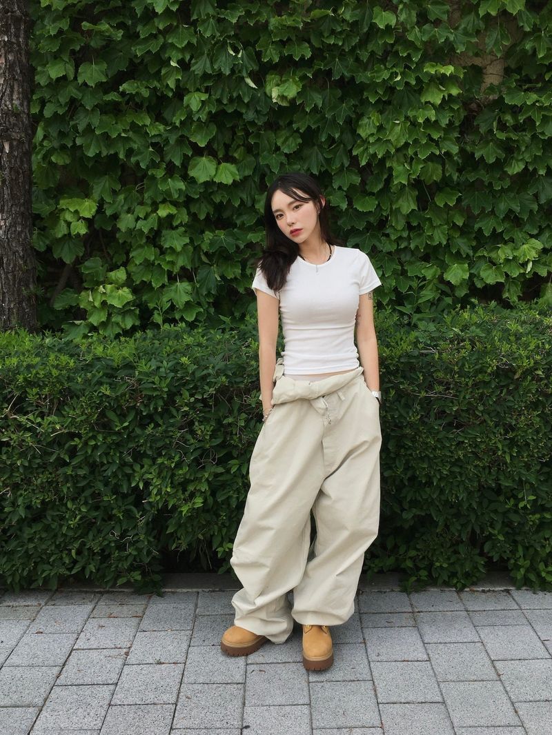 Roen Modal Side Shirring Tee (6c)