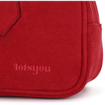 Alina Suede Shoulder Bag Red