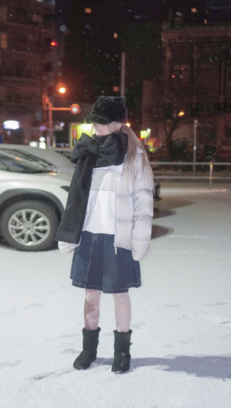 Ribbon Muffler_Fairy black