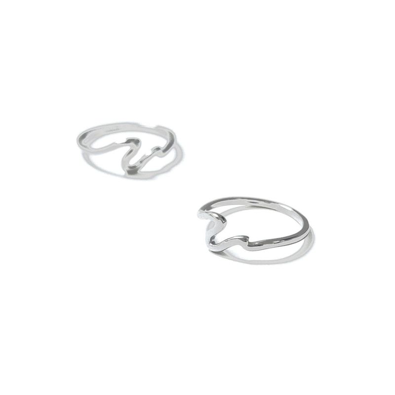 CURVE WAVES RING