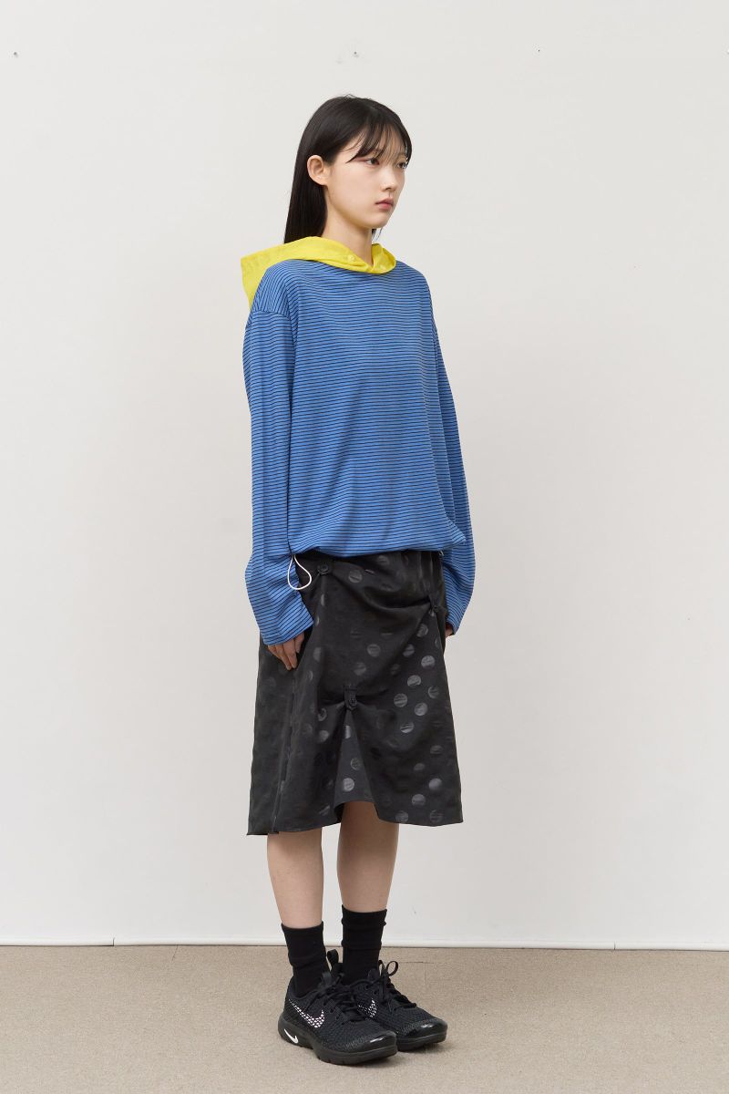 (W) Oshi Button Dot Skirt