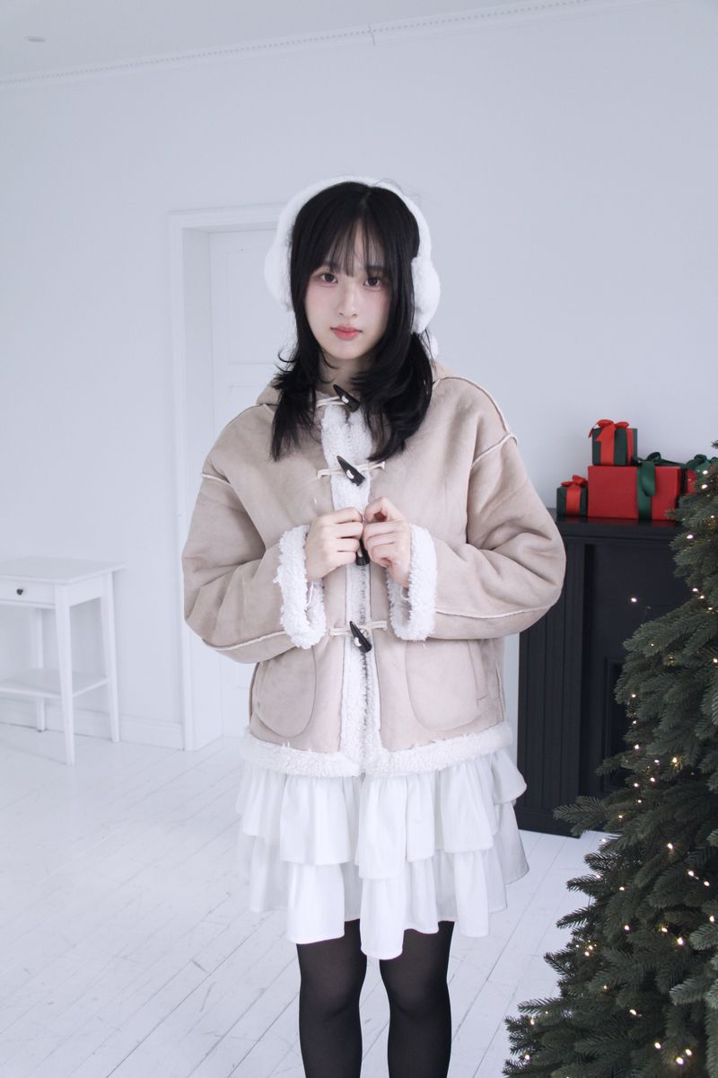 Bubble Wool Coloring Tteokbokki Cropped Mustang 2 colors