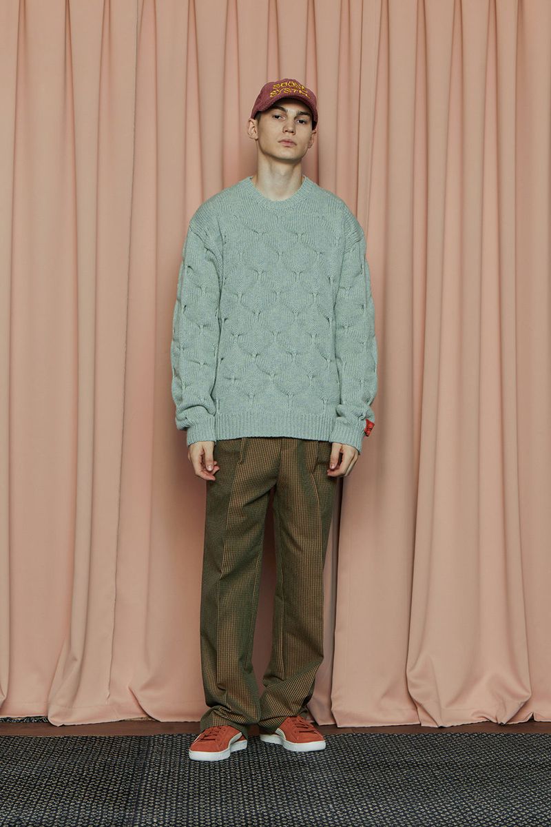 EMBOSSING CLOVER KNIT / MINT