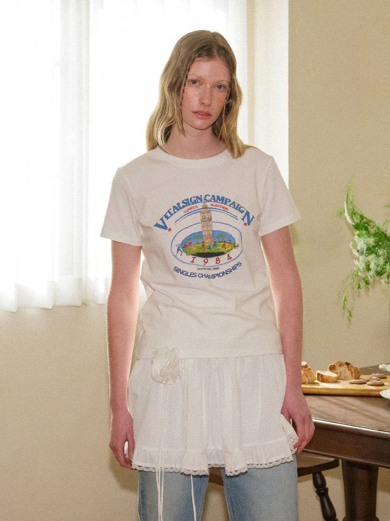 VITALSIGN(バイタルサイン)の「Slim Fit Marathon T-shirt(Tops)」