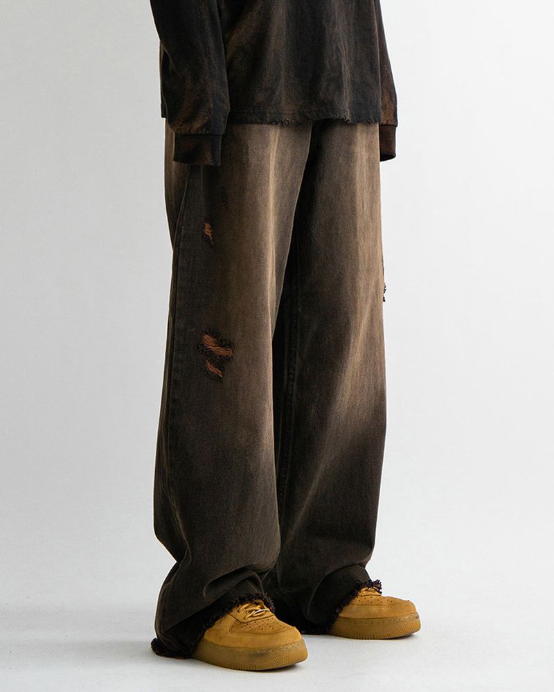 Vintage brown denim pants