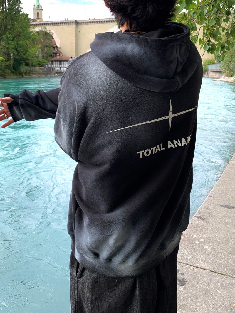 Unisex Tie Dye Over Hooded Zip-Up 2C