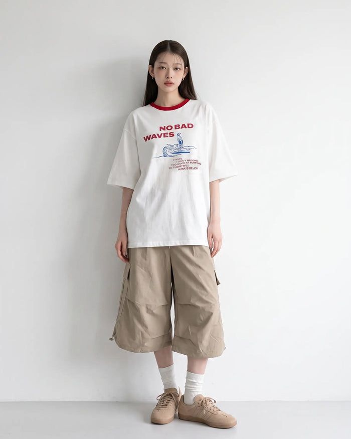 (UNISEX) Wave Ringer Tee