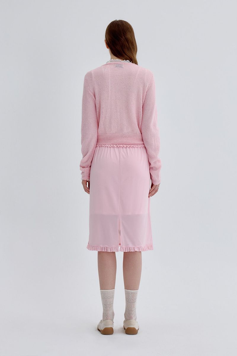 Petal Knit Cardigan [Pink]