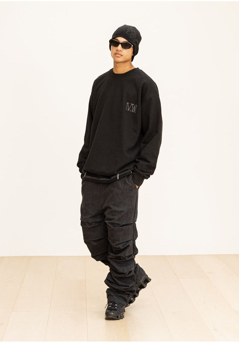 CRUMBLE DENIM PANTS