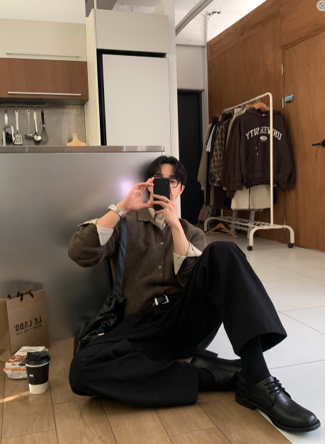  Square Pocket Overfit Corduroy Shirt