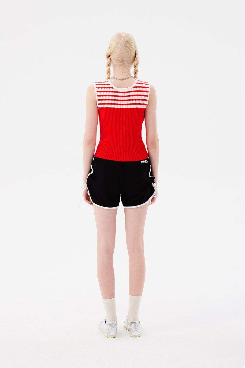 DOODLE CHERRY DOLPHIN PANTS [BLACK]