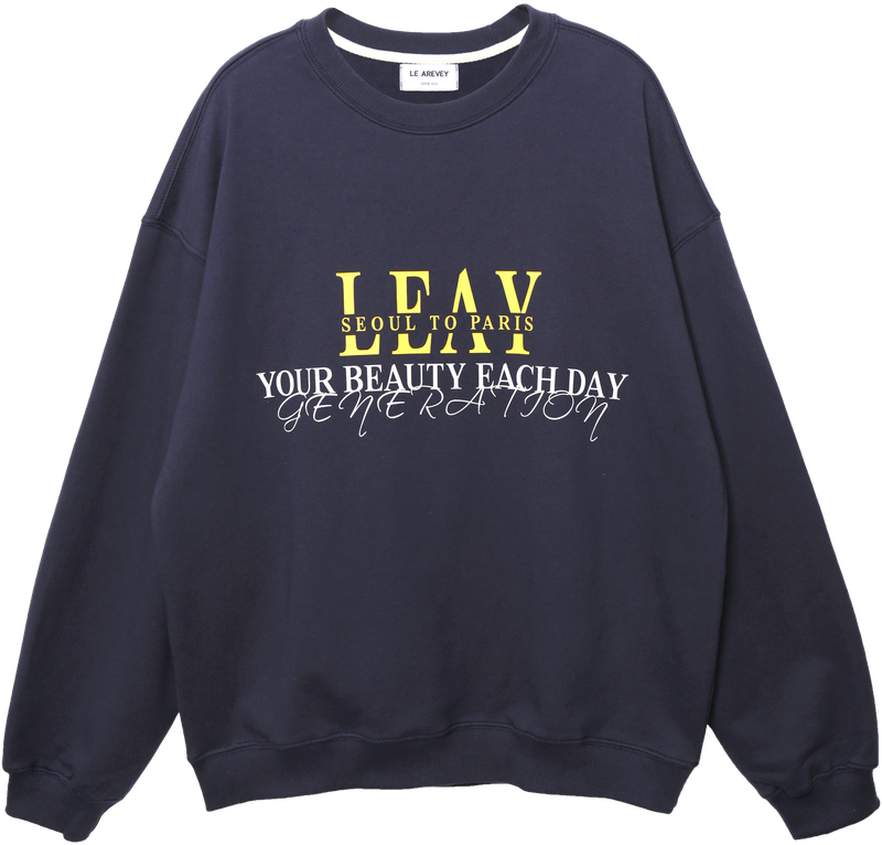LEAY SWEATSHIRT [NAVY]