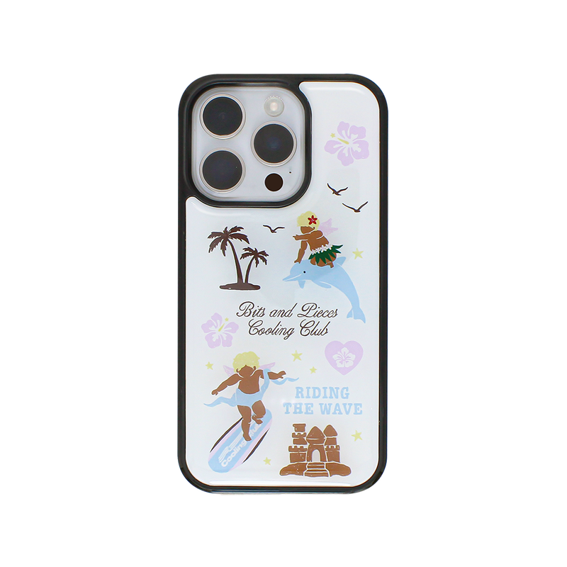 bipi（ビピ）の「Surfing angel case (black)（Smartphone Accessories）」