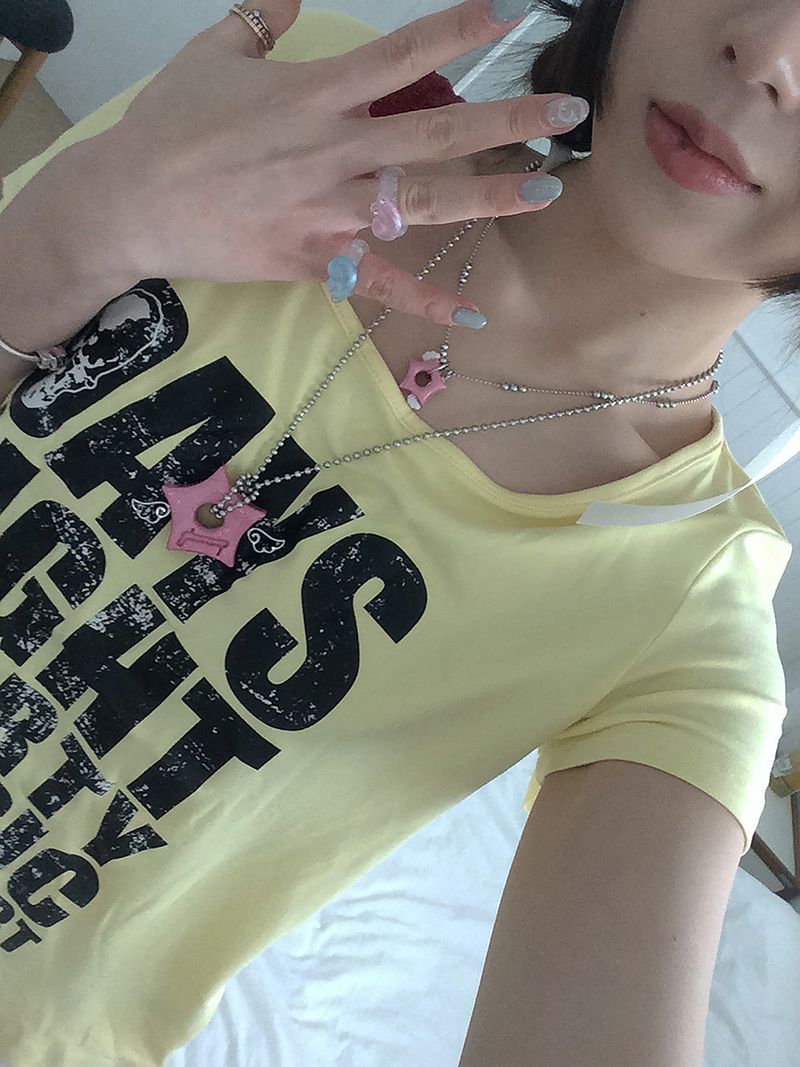 gleaming star wing necklace [pink]