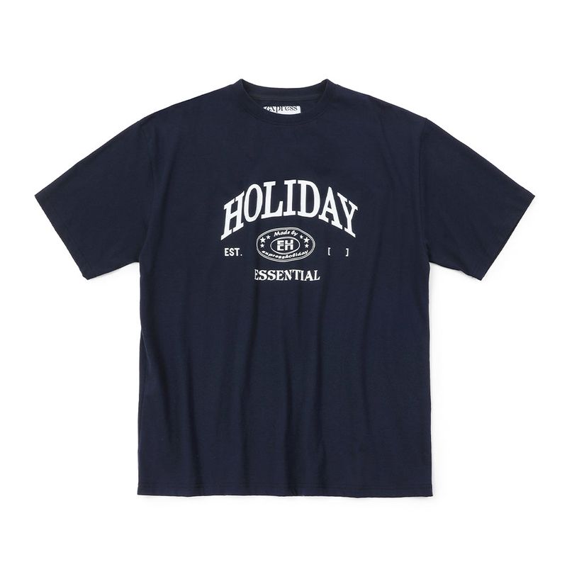 Express Holiday（エクスプレスホリデー）の「ホリデーエッセンシャルハーフTシャツ_ネイビー（トップス）」