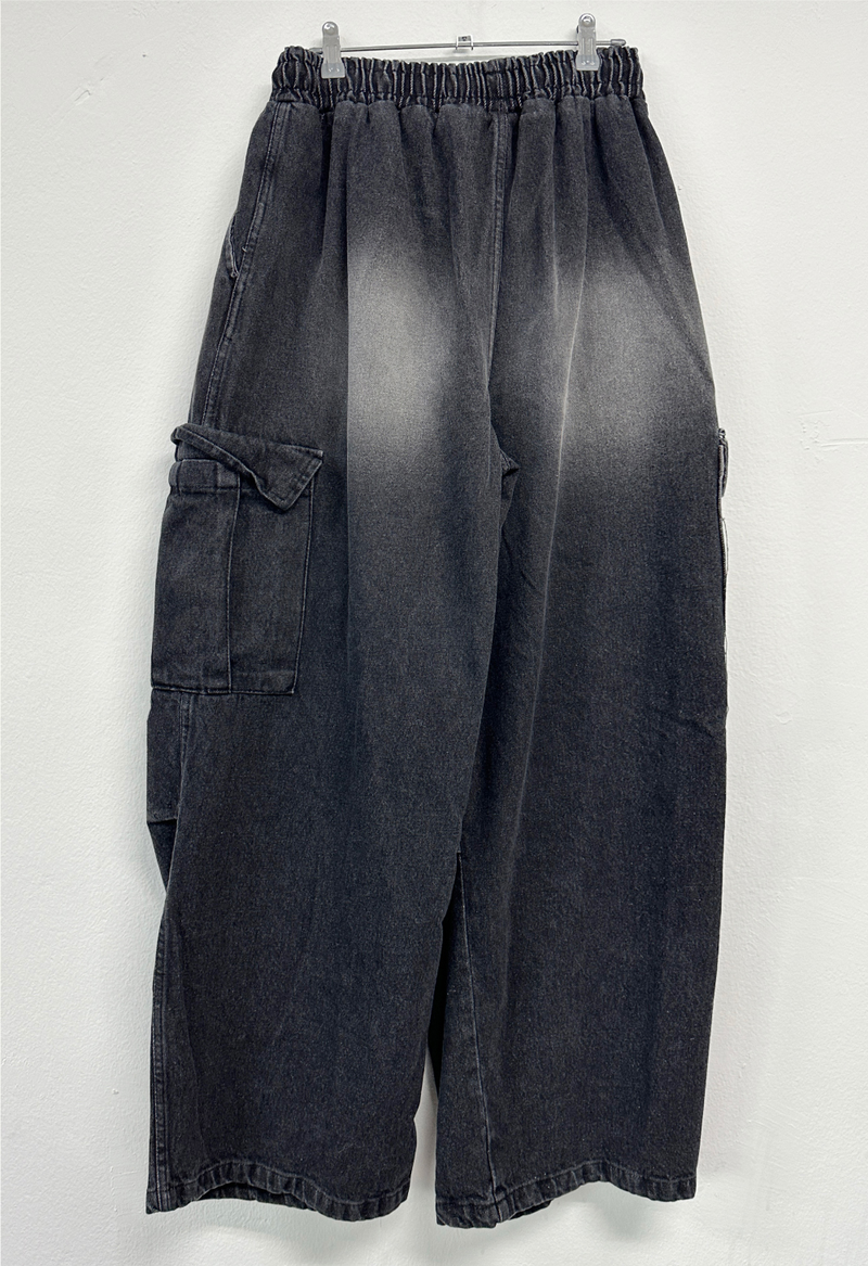 GRADATION PARACHUTE CARGO DENIM💙💚💛🩶🖤 - 4 COLORS
