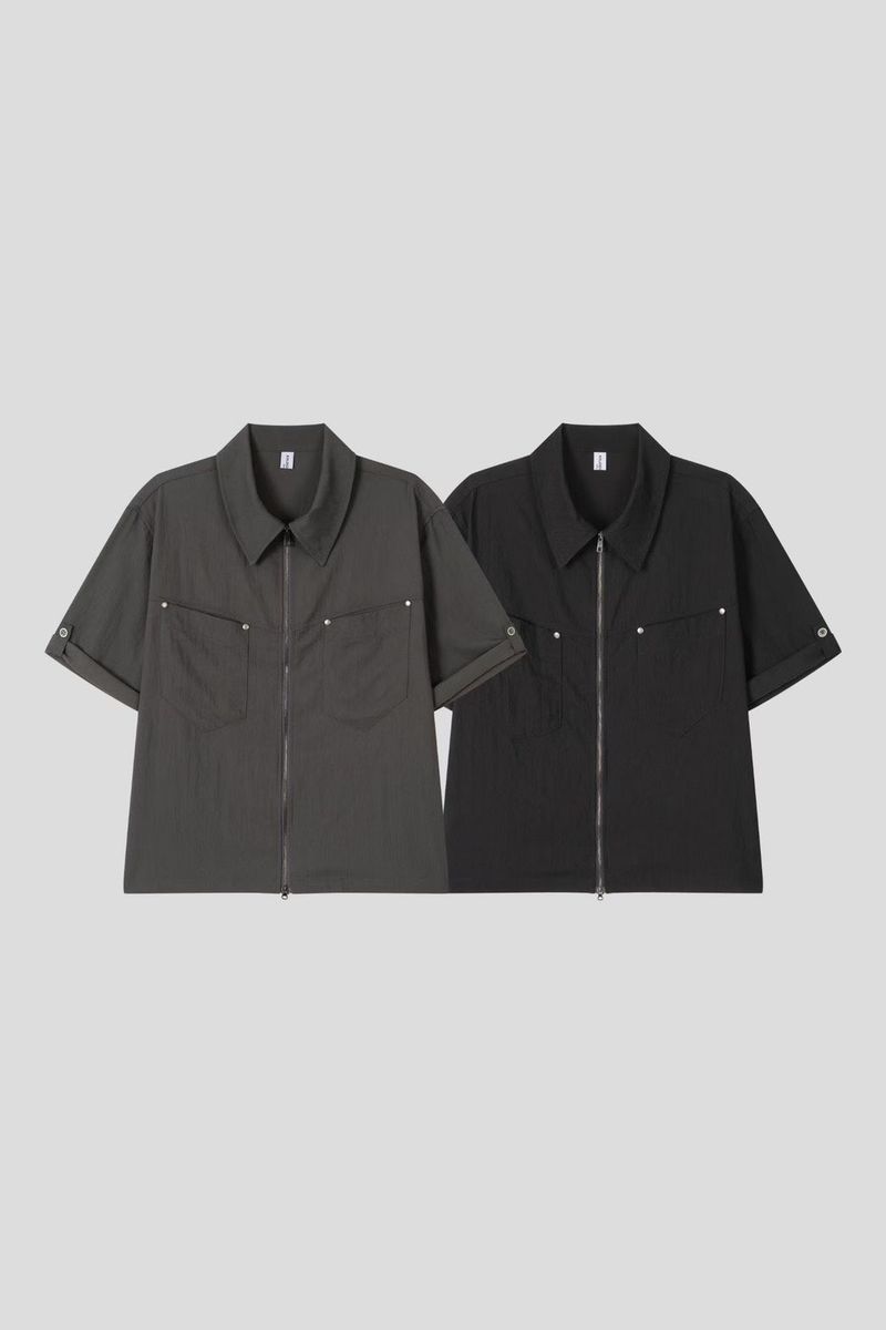 Rivet Double-Zip Shirt