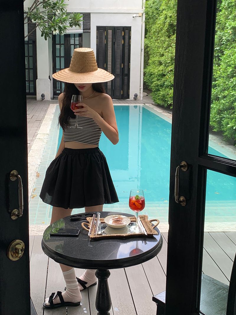 [MADE] SAYLIN PINTUCK MINI SKIRT