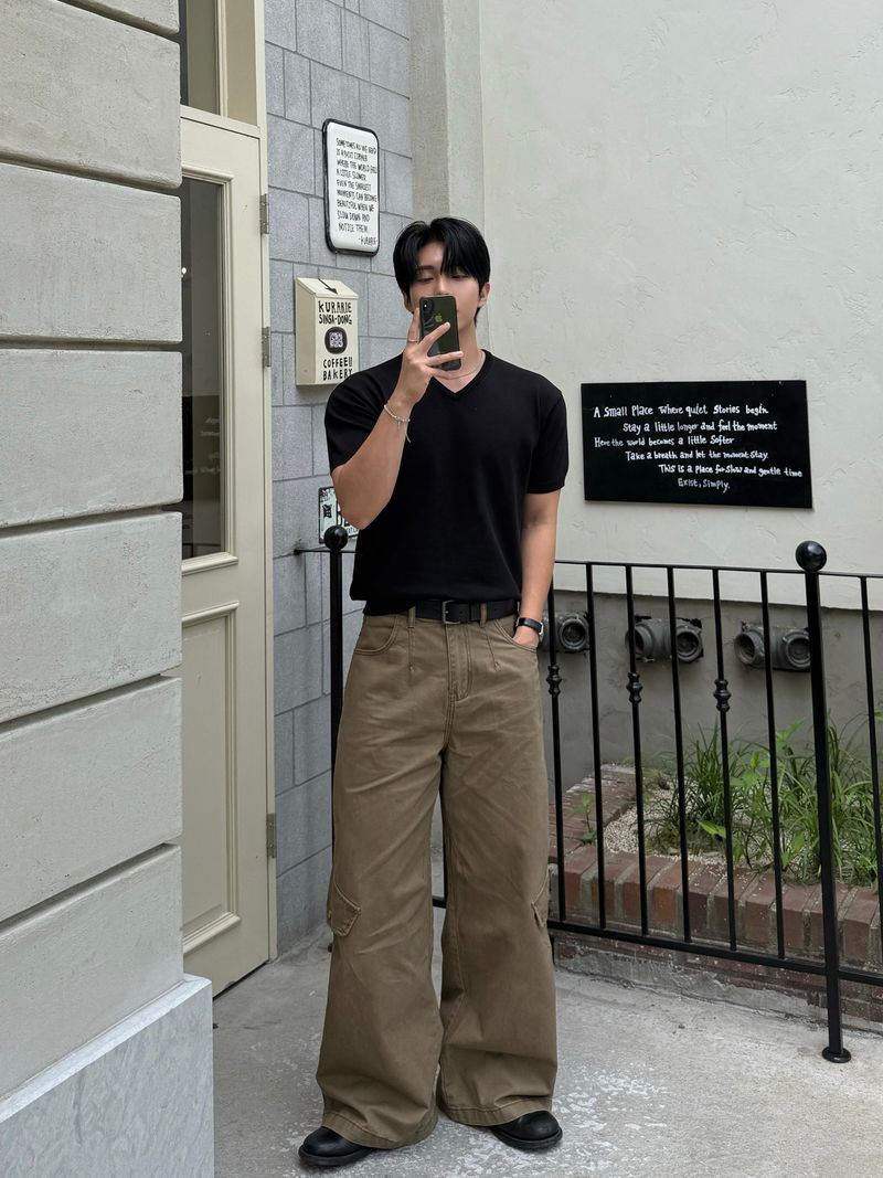 Onew vintage washing cargo pants