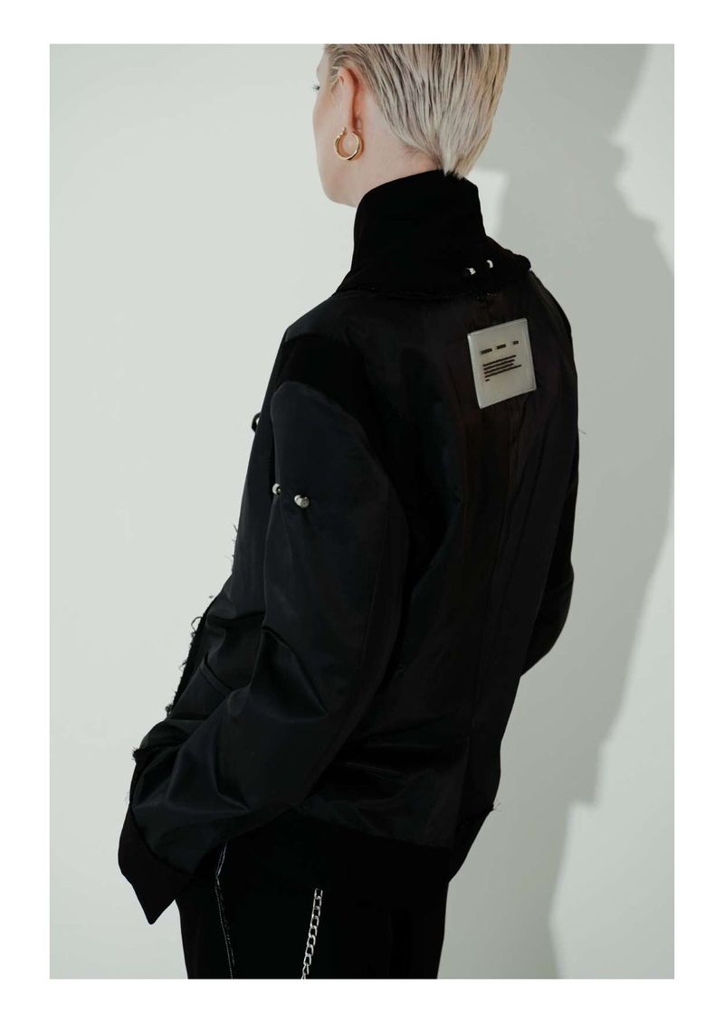 Inverted Distress Nylon Suit