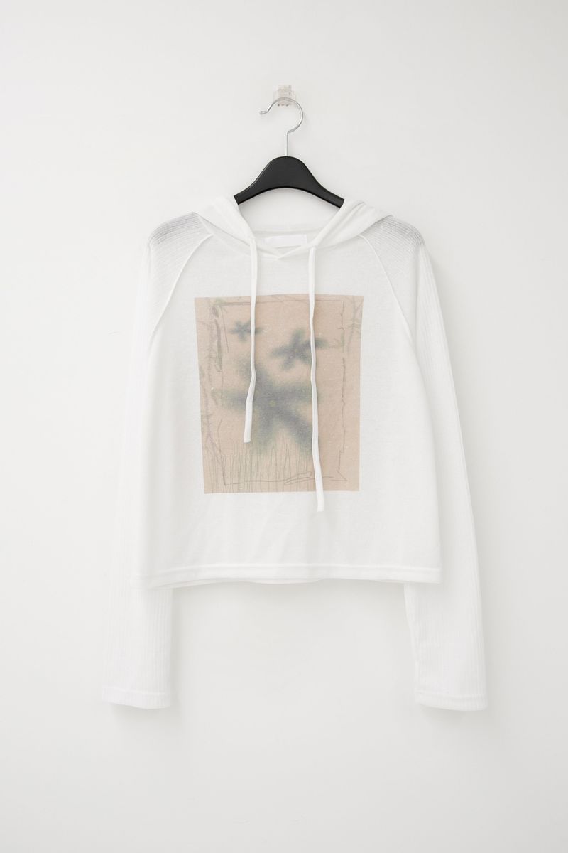 printing golgi sleeve hood top(3colors)