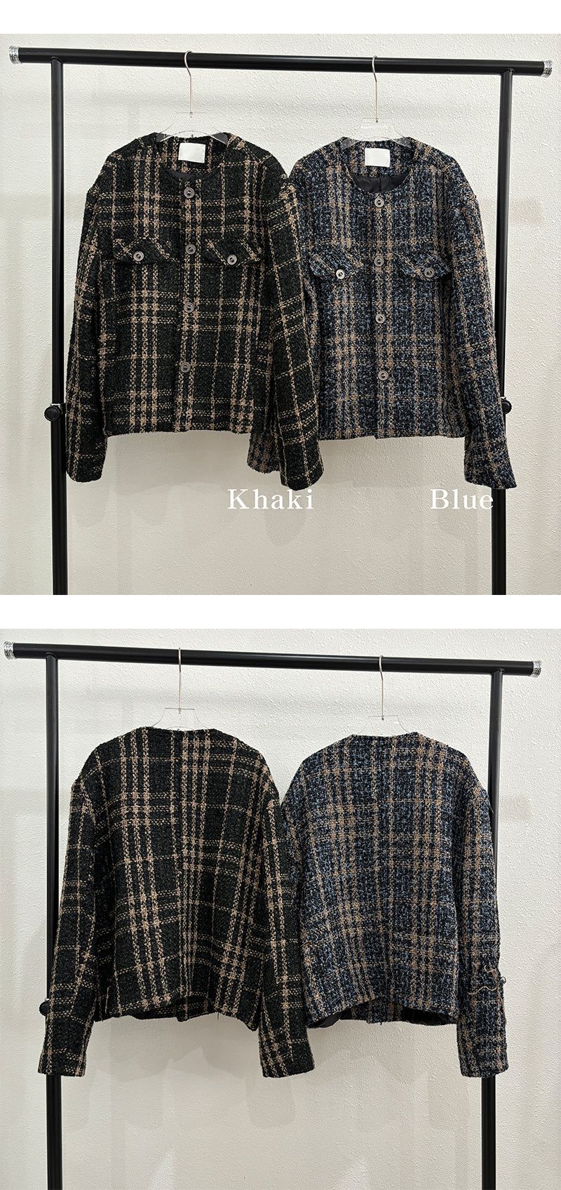 [F/W] Check two pocket tweed jacket(2color)