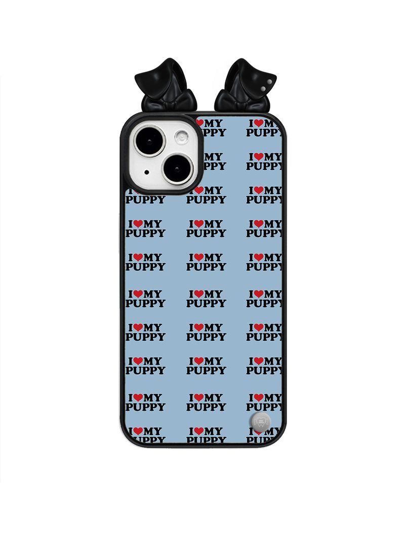 ODDiTEETH（オディティース）の「ノーティー パピー ケース (Love my puppy)（スマホグッズ/小物）」