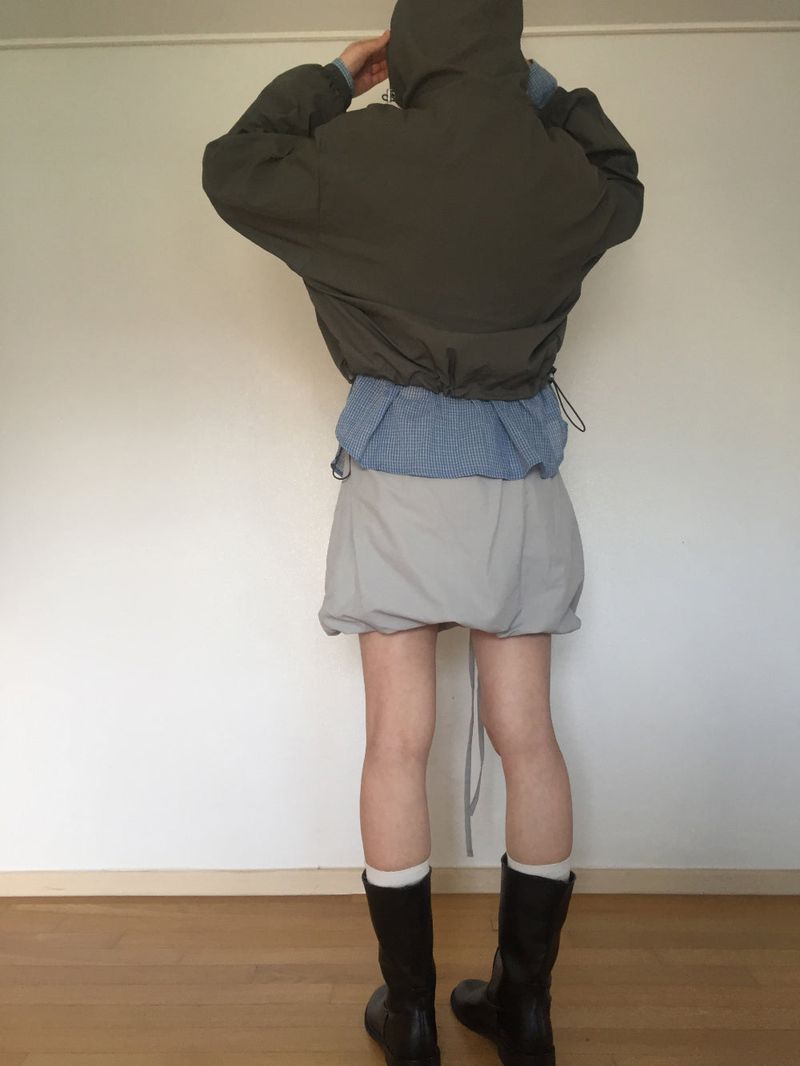 Tie Balloon Mini Skirt (4 colors)