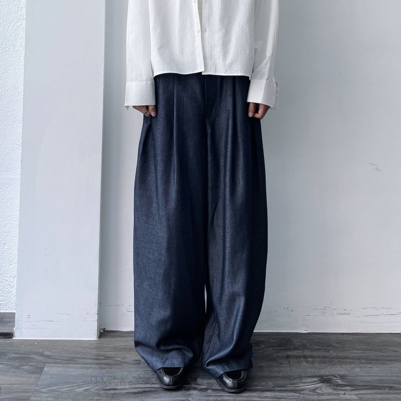 FADE MEET（フェードミート）の「Midnight Navy Extra-Wide Trousers（Pants）」