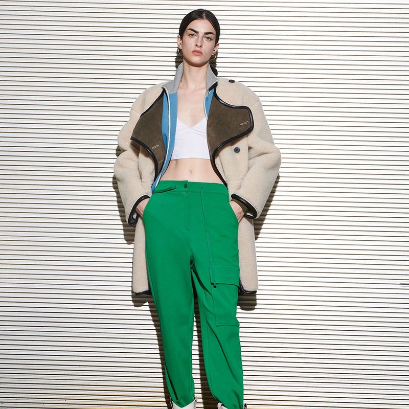  JOSHUA SHERPA COAT, IVORY