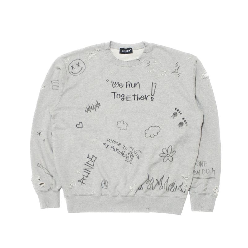 RUNDS(ランド)の「graffiti sweatshirt(Tops)」