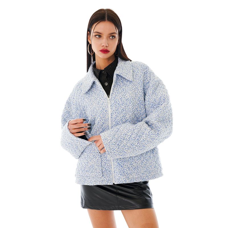 Flower Quilting Jumper [Blue]