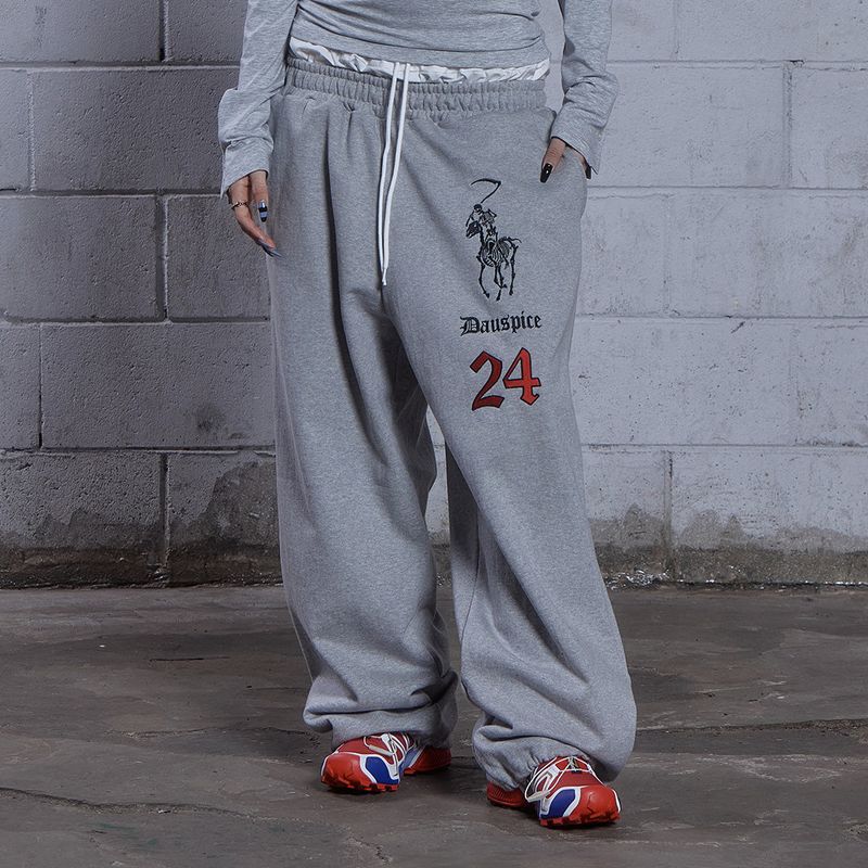 (DUC) BB Waist Low-Rise Sweatpants Gray