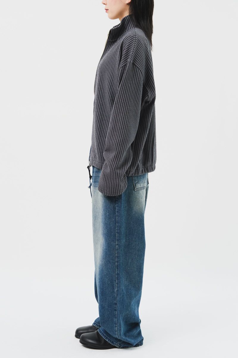 Junky Knitted Zip Up (3color)