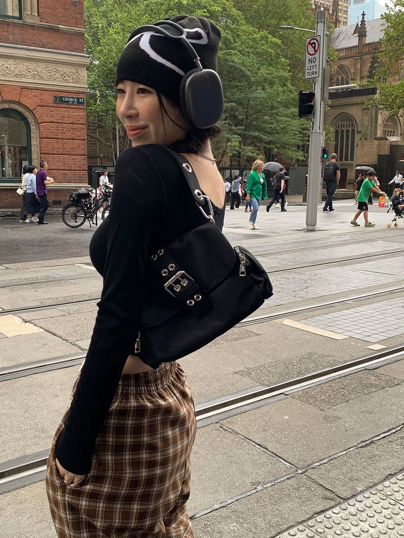 [MADE] Vino Checkered Banded Waist Pants