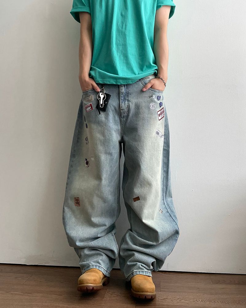 IDF（アイディーエフ）の「Sticker Print Denim Pants（Pants）」