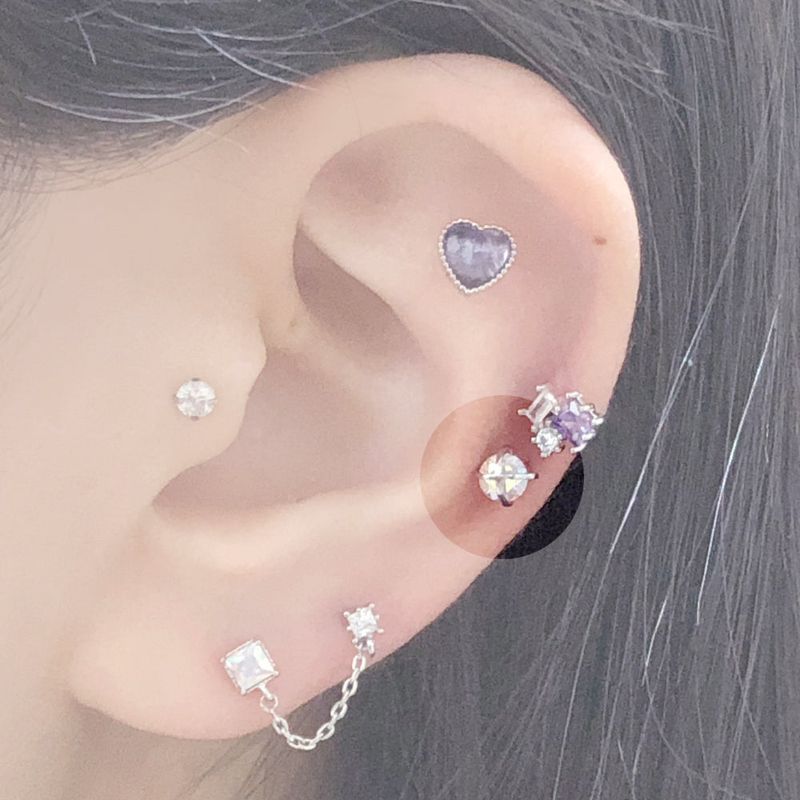[Styling] Purple Liky Piercing Set (5 set)