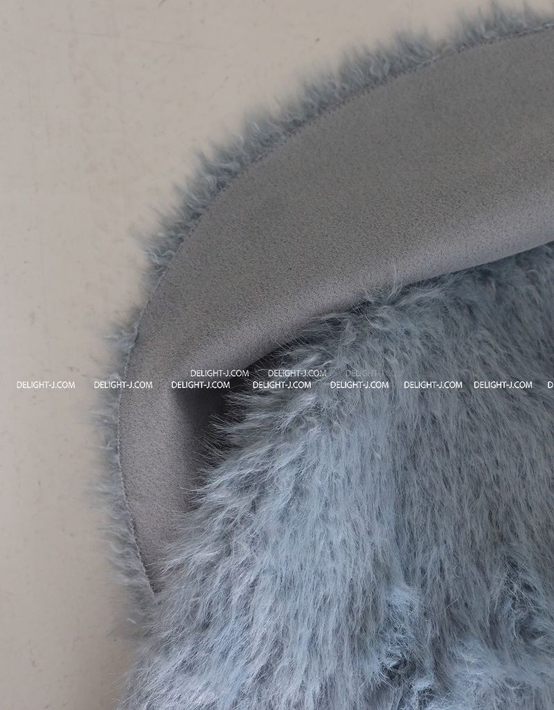 Renew Big Collar Cropped Fur Jacket