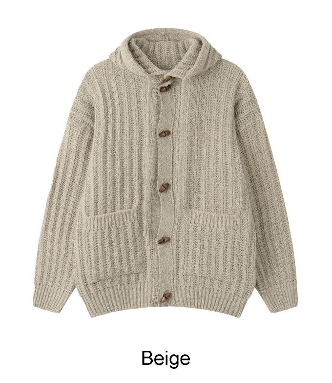 Ender Toggle Hooded Knit Cardigan
