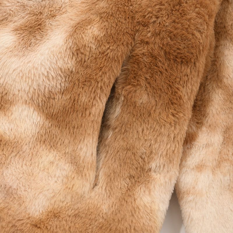 TOGGLE POINT CROP FUR JACKET [MULTI]