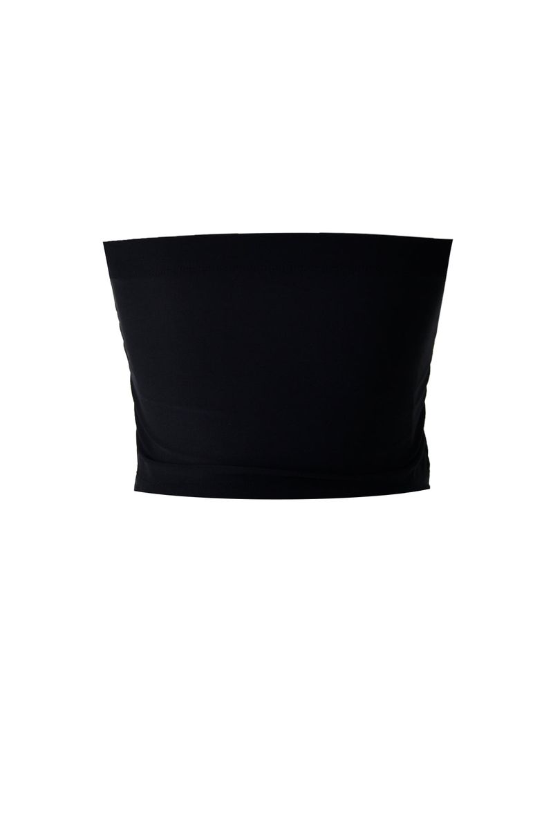 4-way multi tricot jersey span crop tube top (black)