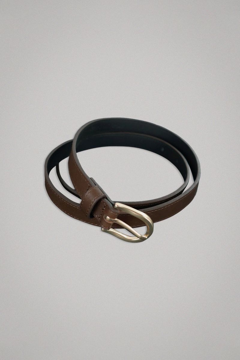 WITHOUTSUMMER（ウィズアウトサマー）の「ベーシックレザーベルト_ブラウン（ファッション小物）」